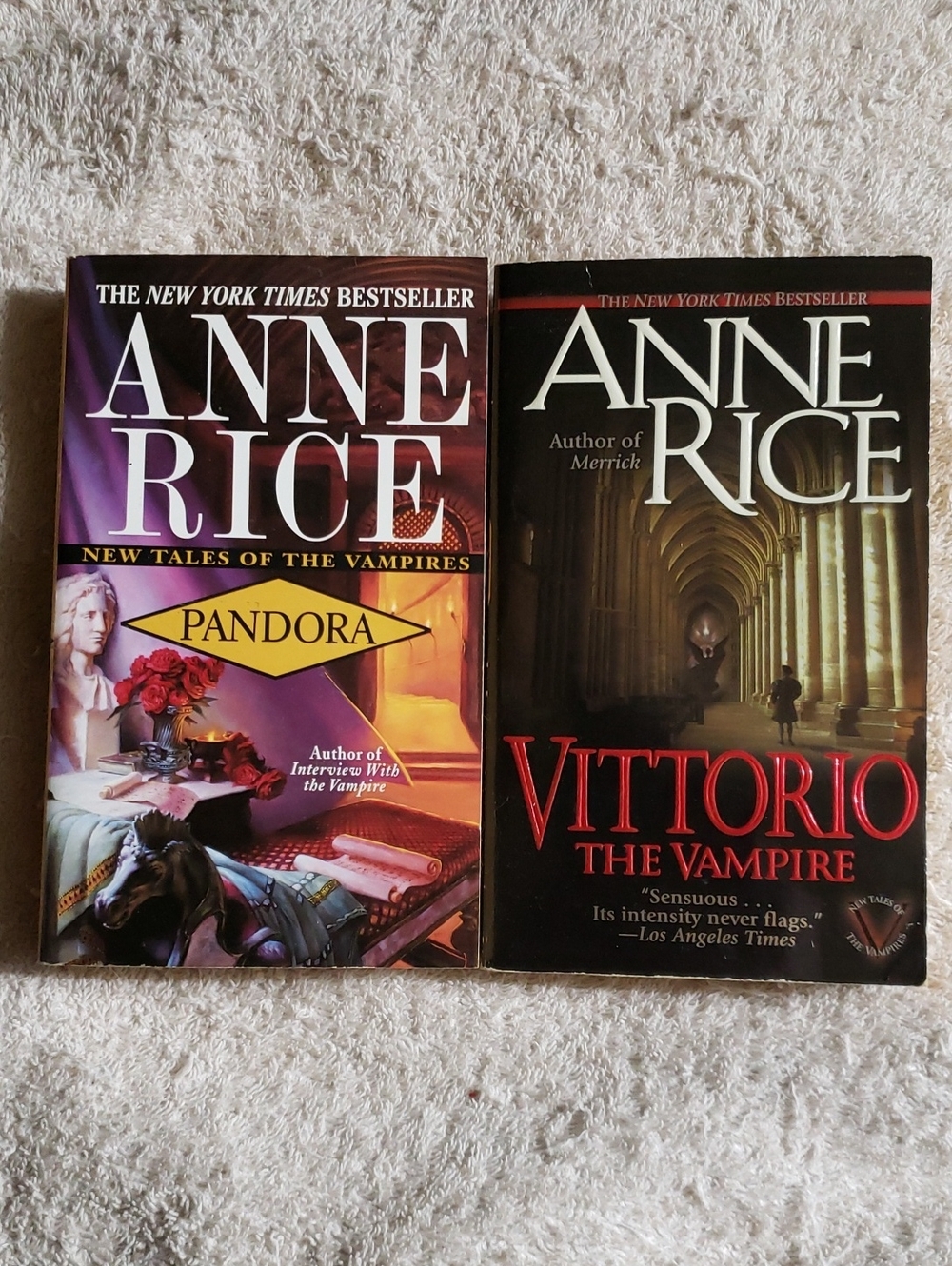 Anne Rice Paperback Set — Pandora & Vittorio - New Tales Of The Vampires